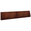 vidaXL St&uuml;tzmauer 2 stk. 100 x 12 x 40 cm Wetterfeststahl Rostoptik