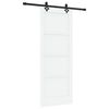 vidaXL Schiebet&uuml;r ORKDAL 78 x 202 cm Holzwerkstoff Wei&szlig; und Schwarz