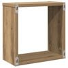 vidaXL W&uuml;rfel-Wandregale 6 Stk. Artisan-Eiche 30x15x30 Holzwerkstoff