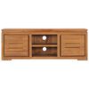vidaXL TV-Schrank 110 x 30 x 40 cm Teak Massivholz