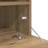 vidaXL TV-Wandm&ouml;bel mit LED 4 pcs Artisan-Eiche Holzwerkstoff