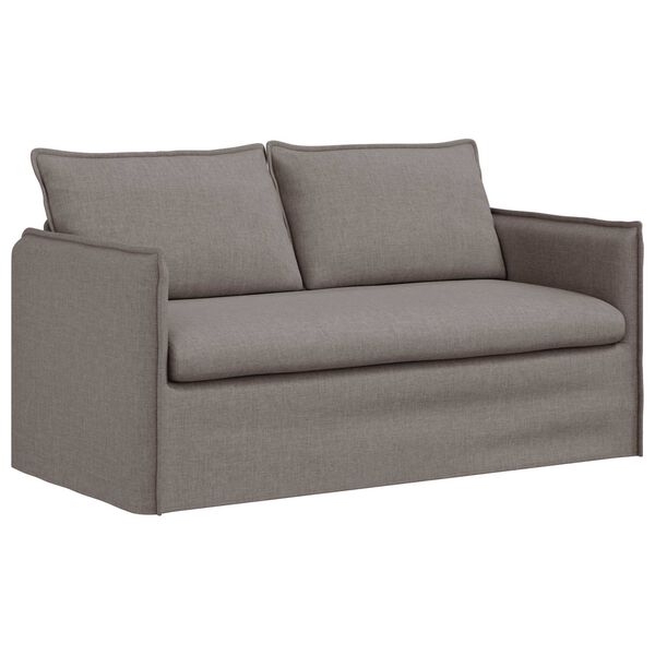vidaXL Sofa Taupe Gesamtabmessungen: 156 x 82 x 85 cm (B x T x H) Samt