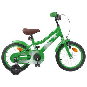 vidaXL Kinderfahrrad 14 Zoll f&uuml;r 3-5 Jahre alt Gr&uuml;n