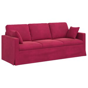 vidaXL Sofa Weinrot 198 x 78 x 80 cm Samt