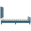 vidaXL Boxspringbett mit Kopfteil Dunkelblau 90 x 190 cm Samt