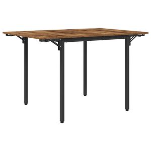 vidaXL Ausziehbarer Esstisch 120 x 81,5 x 75 cm Holzwerkstoff Altholz