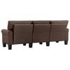 vidaXL 3-Sitzer-Sofa Braun Stoff