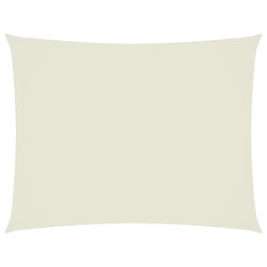vidaXL Sonnensegel Oxford-Gewebe Rechteckig 6x8 m Creme