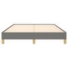 vidaXL Bettgestell ohne Matratze Dunkelgrau 140x190 cm Stoff
