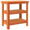 vidaXL Werkbank Wachsbraun 78,5 x 50 x 80 cm Massives Kiefernholz