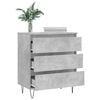vidaXL Sideboard Betongrau 60x35x70 cm Holzwerkstoff