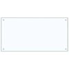 vidaXL K&uuml;chenr&uuml;ckwand 2 pcs Transparent 100 x 50 cm Geh&auml;rtetes Glas