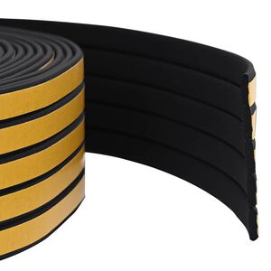 vidaXL Selbstklebende Fensterdichtung Schwarz 8 x 2 mm 12 m