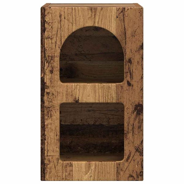 vidaXL Nachttisch Altholz 29,5 x 33,5 x 50 cm Holzwerkstoff
