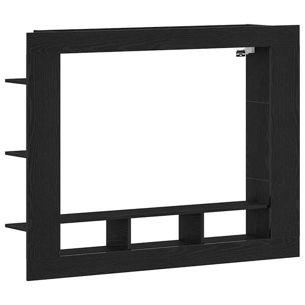 vidaXL TV-Schr&auml;nk Schwarz Eichen-Optik 152 x 22 x 113 cm Holzwerkstoff