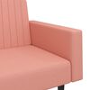 vidaXL Schlafsofa 2-Sitzer Rosa Samt