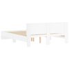 vidaXL Bettgestell mit Kopfteil Wei&szlig; 140x200 cm