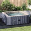 vidaXL Pool-Bodentuch Hellgrau 300x220 cm Polyester Geotextil