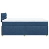 vidaXL Boxspringbett mit Matratze Blau 120x200 cm Stoff