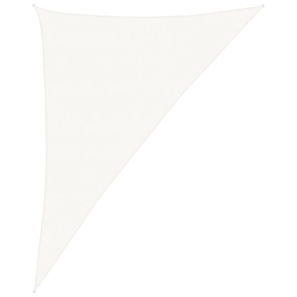vidaXL Sonnensegel 160 g/m&sup2; Wei&szlig; 4x5x6,8 m HDPE