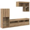 vidaXL TV-Wandger&auml;te 6 stk. Artisan-Eiche Holzwerkstoff