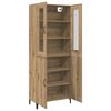 vidaXL Highboard 2 pcs Artisan-Eiche Holzwerkstoff
