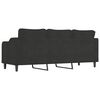 vidaXL 3-Sitzer-Sofa Schwarz 210 cm Stoff