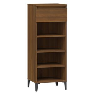 vidaXL Schuhregal Braun Eichen-Optik 40x36x105 cm Holzwerkstoff