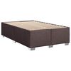 vidaXL Boxspringbett mit Matratze Dunkelbraun 120x200 cm Stoff