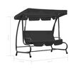 vidaXL Hollywoodschaukel mit Dach Anthrazit