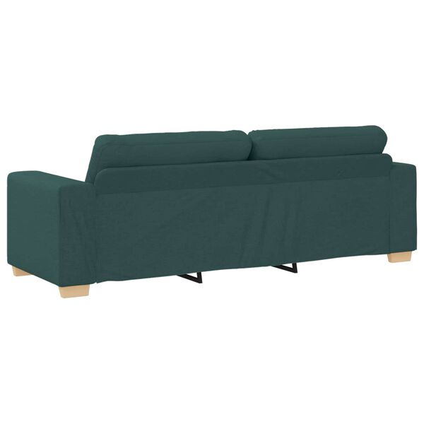 vidaXL 3-Sitzer-Sofa Dunkelgr&uuml;n 180 cm Stoff