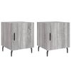 vidaXL Nachttische 2 Stk. Grau Sonoma 40x40x50 cm Holzwerkstoff