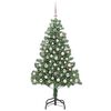vidaXL Weihnachtsbaum mit 300 LEDs mit St&auml;nder Gr&uuml;n 180 cm PVC