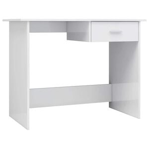 vidaXL Schreibtisch Hochglanz-Wei&szlig; 100&times;50&times;76 cm Holzwerkstoff