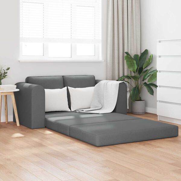 vidaXL Schlafsofa 60cm Dunkelgrau Stoff