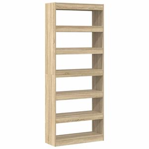vidaXL B&uuml;cherregal Sonoma-Eiche 80 x 30 x 198 cm Holzwerkstoff