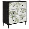 vidaXL Kommode GOTHA Gr&uuml;ner Baumdruck 66 x 36,5 x 76 cm Holzwerkstoff