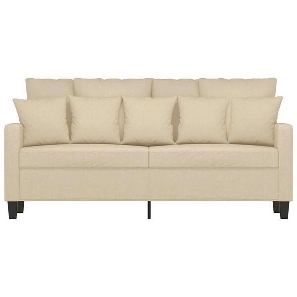 vidaXL 2-Sitzer-Sofa Creme 140 cm Stoff