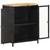 vidaXL Sideboard 60x35x78 cm Raues Mango-Massivholz