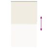 vidaXL Verdunkelungsrollo Cremewei&szlig; 125x230cm Stoffbreite 121,6cm