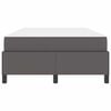 vidaXL Bettrahmen mit Matratze Grau 120 x 200 cm Stoff