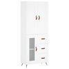 vidaXL Highboard Wei&szlig; 69,5x34x180 cm Holzwerkstoff