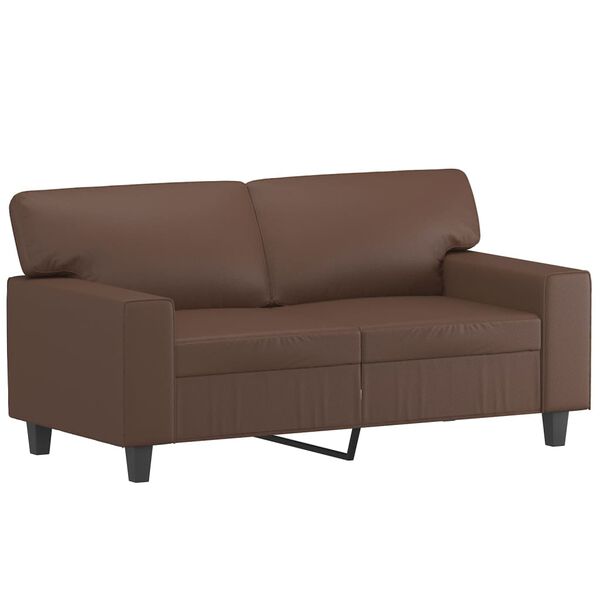 vidaXL 2-Sitzer-Sofa Braun 120 cm Kunstleder