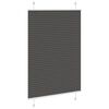 vidaXL Plissee Schwarz 95x100 cm Stoffbreite 94,4 cm Polyester