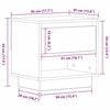 vidaXL Nachttisch mit Schubladen Altholz 45 x 34 x 44 cm Holzwerkstoff