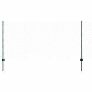 vidaXL Geschwei&szlig;ter Drahtzaun 25 x 1 m (B x H) PVC-beschichteter Stahl