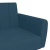 vidaXL Schlafsofa 2-Sitzer Blau Samt