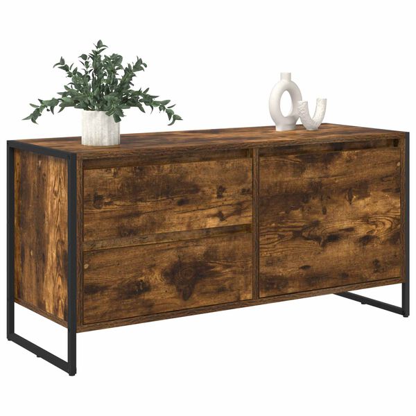vidaXL TV-Schr&auml;nk Raucharbe 100 x 36 x 49.5 cm Holzwerkstoff