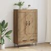 vidaXL Highboard Artisan-Eiche 69,5 x 31 x 115 cm Holzwerkstoff