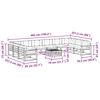 vidaXL Outdoor-Sofagarnitur mit Kissen 11 pcs Natur und Creme